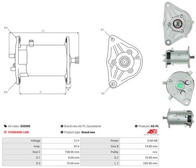 GENERATOR START AS-PL S3209S 4