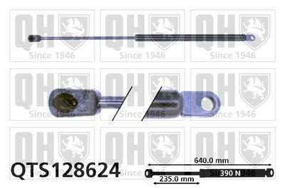 QUINTON HAZELL QTS128624 Амортизатор багажника и капота для VW CORRADO