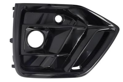 Voorbumper afdekking Voor Links (met mistlampgaten, met parkeersensor gaten, zwart glanzend, S-LINE) past: AUDI Q5 FYT 11.20-12.24