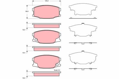 Brake Pad Set, disc brake GDB3388