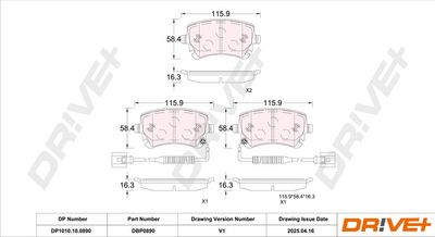 Brake Pad Set, disc brake