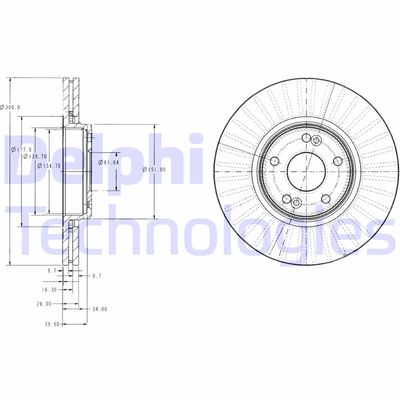 Bromsskiva DELPHI BG3688