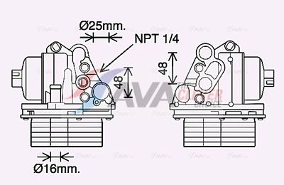 RADIATOR ULEI ULEI MOTOR AVA Clever Choice PE3400H