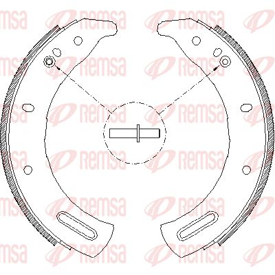 Комплект тормозных колодок REMSA 4285.00 для CARBODIES FL2