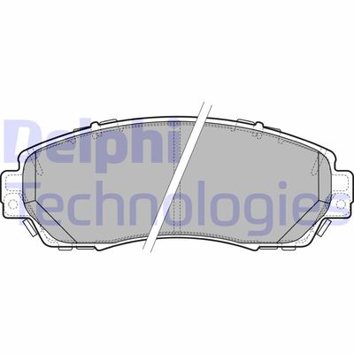 Комплект тормозных колодок, дисковый тормоз DELPHI LP2710 для GREAT WALL HAVAL