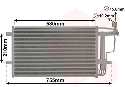 VAN WEZEL Condensor, airconditioning (27005242)