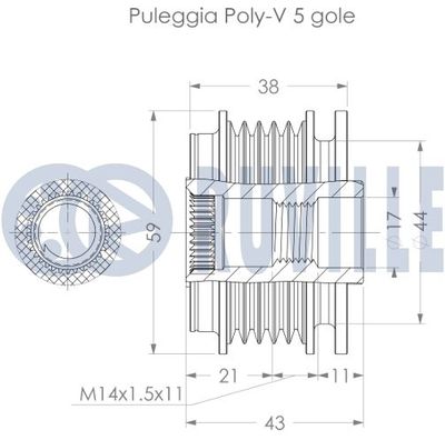 SISTEM ROATA LIBERA GENERATOR RUVILLE 542770 1