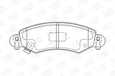 BREMSBELAGSATZ SCHEIBENBREMSE CHAMPION 571981CH 1