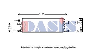 AKS-DASIS 172180N Радіатор кондиціонера для PORSCHE (Порш)