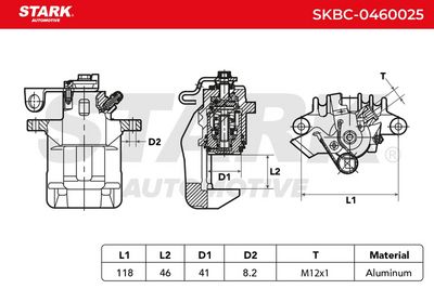 спирачен апарат STARK SKBC-0460025