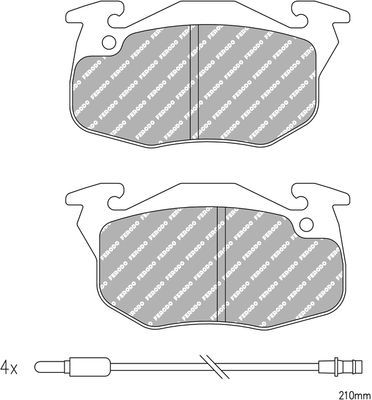 BREMSBELAGSATZ SCHEIBENBREMSE
