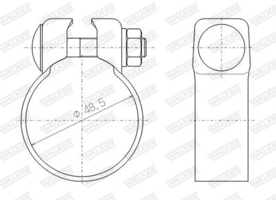 COLIER SISTEM DE ESAPAMENT WALKER 81985 8