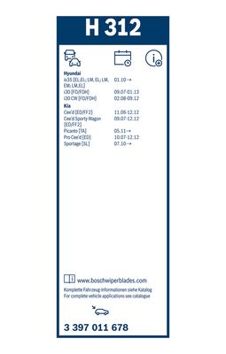 WISCHBLATT BOSCH 3397011678 5