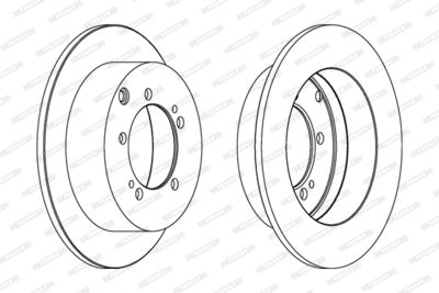 Bromsskiva FERODO DDF1410