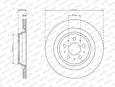 DISC FRANA FERODO DDF3016C1 1