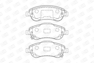 BREMSBELAGSATZ SCHEIBENBREMSE CHAMPION 572605CH 1