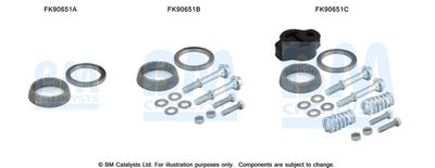 Монтажный комплект, катализатор BM CATALYSTS FK90651 для SUZUKI SWIFT