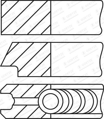 Комплект поршневых колец WILMINK GROUP WG2191580 для FIAT FREEMONT