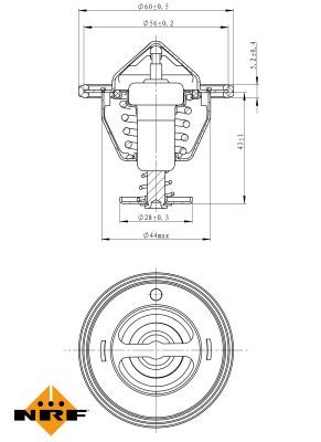 Thermostat, coolant 725107