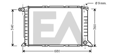 Радиатор, охлаждение двигателя EACLIMA 31R22072 для FORD TRANSIT