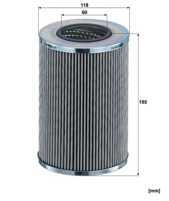 Hydraulisch filter (patroon) past: CATERPILLAR 205B, 206B, 212B, 213B, 214B, 224B
