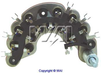 Pont de diodes d'alternateur WAI — 12V, 13,005cm