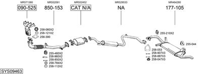 SISTEM DE ESAPAMENT BOSAL SYS09463