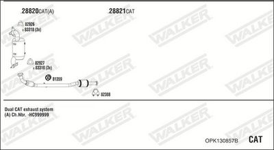 Изпускателна система WALKER OPK130857B