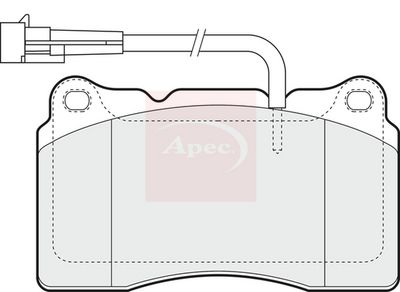APEC Brake Pad Set, disc brake PAD1424