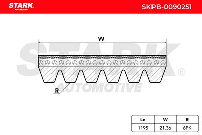 пистов ремък STARK SKPB-0090251