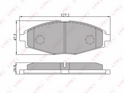 Комплект тормозных колодок, дисковый тормоз LYNXauto BD-1801 для CHERY QQ