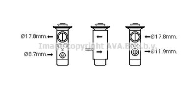 AVA-QUALITY-COOLING MC1017 Розширювальний клапан кондиціонера для SMART (Смарт)