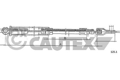 Тяга стартера CAUTEX 761212 для ABARTH 500