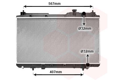 VAN WEZEL 25002175 Радиатор охлаждения двигателя для HONDA CR-V