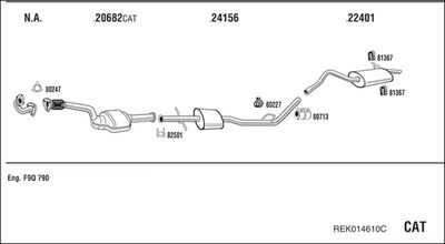 Układ wydechowy WALKER REK014610C