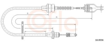 Cable Pull, clutch control 18.0056