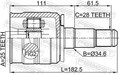 SET ARTICULATIE PLANETARA FEBEST 1211TEREFLH 1