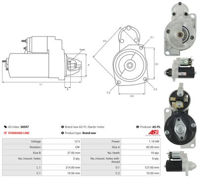 STARTER AS-PL S0557 4