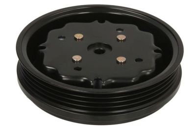 Airco compressor koppeling compleet (7SEU16C  DENSO 7SEU16C 4PK 114mm) past: AUDI A4 B6, A4 B7, A6 C5 1.9D 07.00-06.08