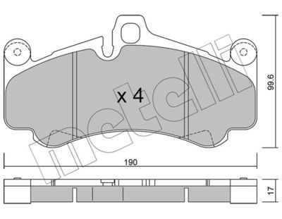 SET PLACUTE FRANA FRANA DISC METELLI 2210040