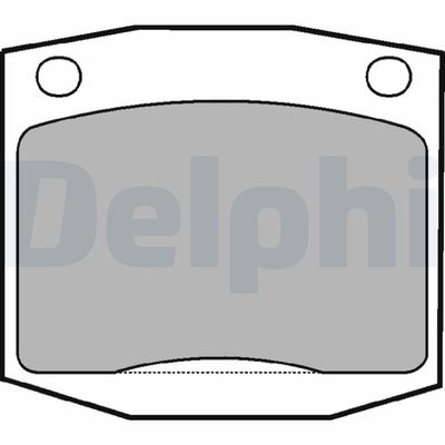 Zestaw klocków hamulcowych, hamulce tarczowe DELPHI LP96