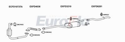 EuroFlo Exhaust System FDFOC16D 3004A00