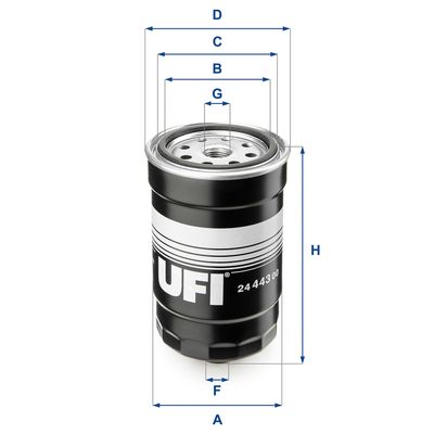 Топливный фильтр UFI 24.443.00 для HYUNDAI i20