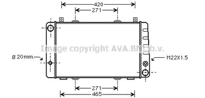 Радиатор, охлаждение двигателя AVA QUALITY COOLING SA2009 для SKODA FELICIA