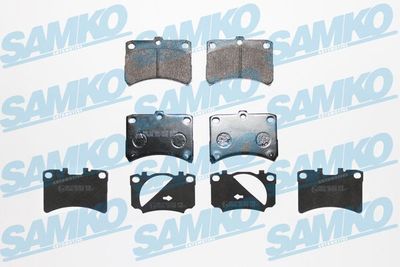 Комплект тормозных колодок, дисковый тормоз SAMKO 5SP1035 для DAIHATSU CUORE