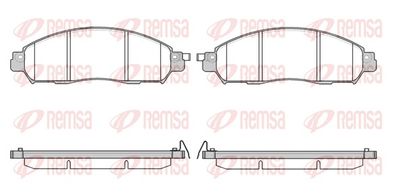 Brake Pad Set, disc brake 1612.04