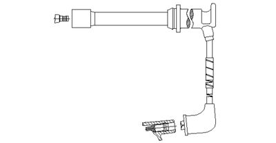 Провод зажигания BREMI 658E102 для MAZDA MX-6