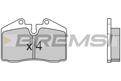 Комплект тормозных колодок, дисковый тормоз BREMSI BP2399 для FERRARI 348