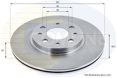 ADC1803V COMLINE Тормозной диск