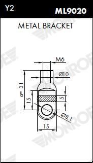 AMORTIZOR PORTBAGAJ MONROE ML5501 6